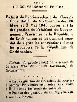 Pdt Conseil Consultatif Cochinchine